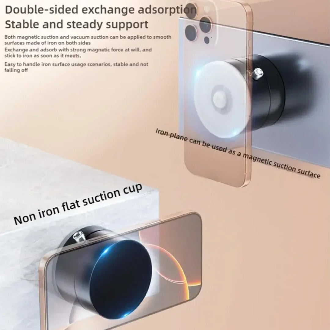 Vacuum Suction Magnetic Phone Holder - Universal Compatibility, Lightweight Design