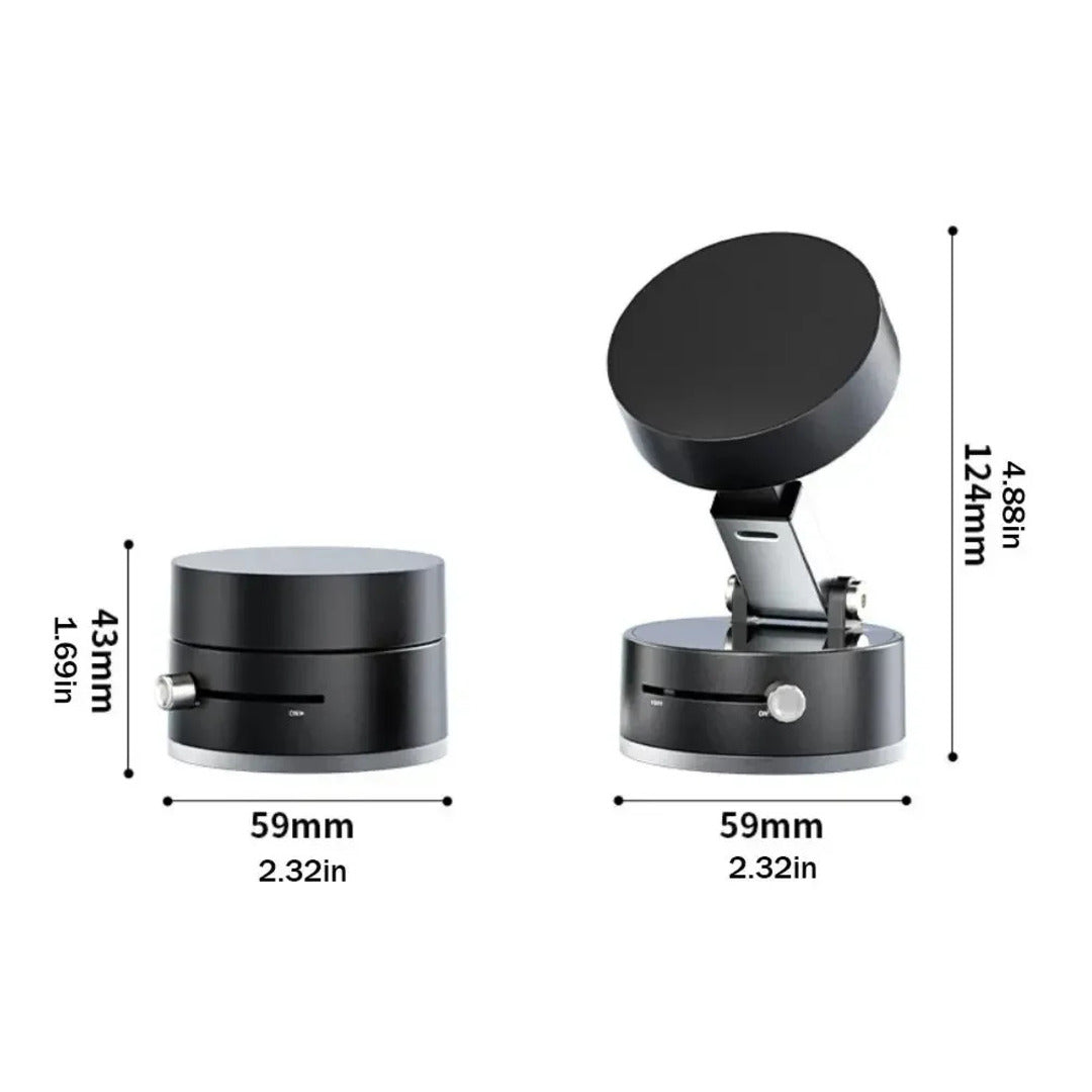 Vacuum Suction Magnetic Phone Holder - Universal Compatibility, Lightweight Design