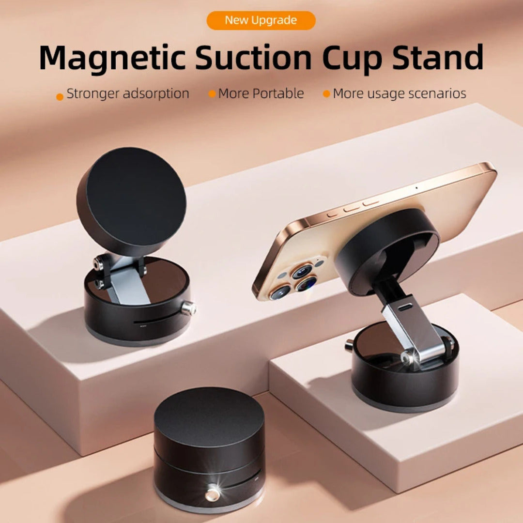 Vacuum Suction Magnetic Phone Holder - Universal Compatibility, Lightweight Design