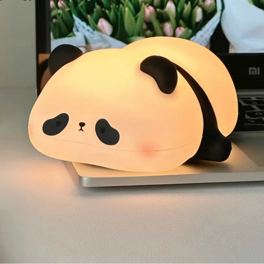 CUTE SILICONE LED NIGHT LIGHT USB RECHARGEABLE TOUCH CONTROL - PANDA