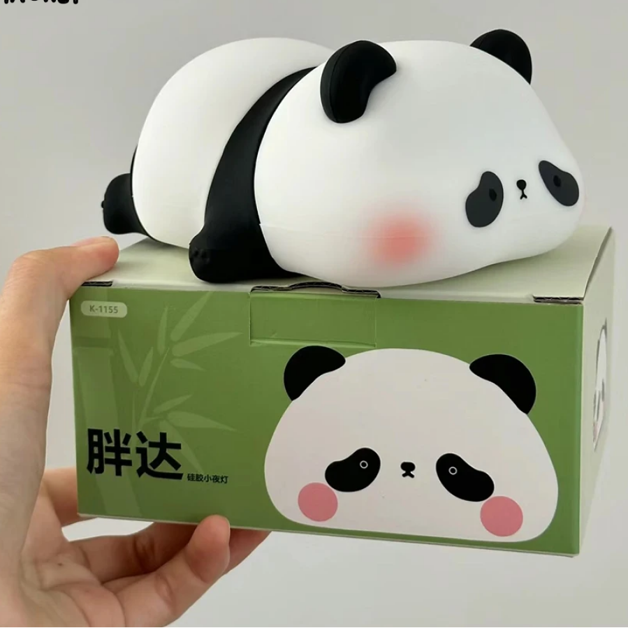 CUTE SILICONE LED NIGHT LIGHT USB RECHARGEABLE TOUCH CONTROL - PANDA