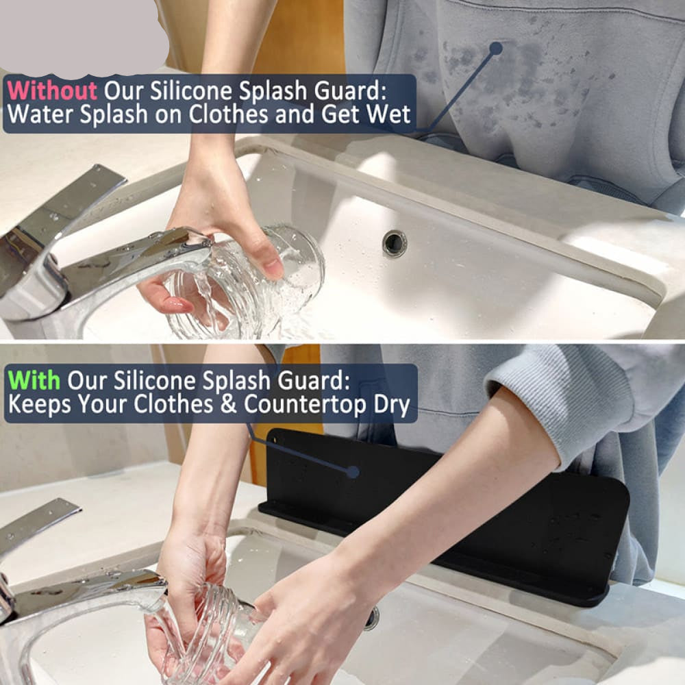 SILICONE SINK SPLASH SUCTION GUARD